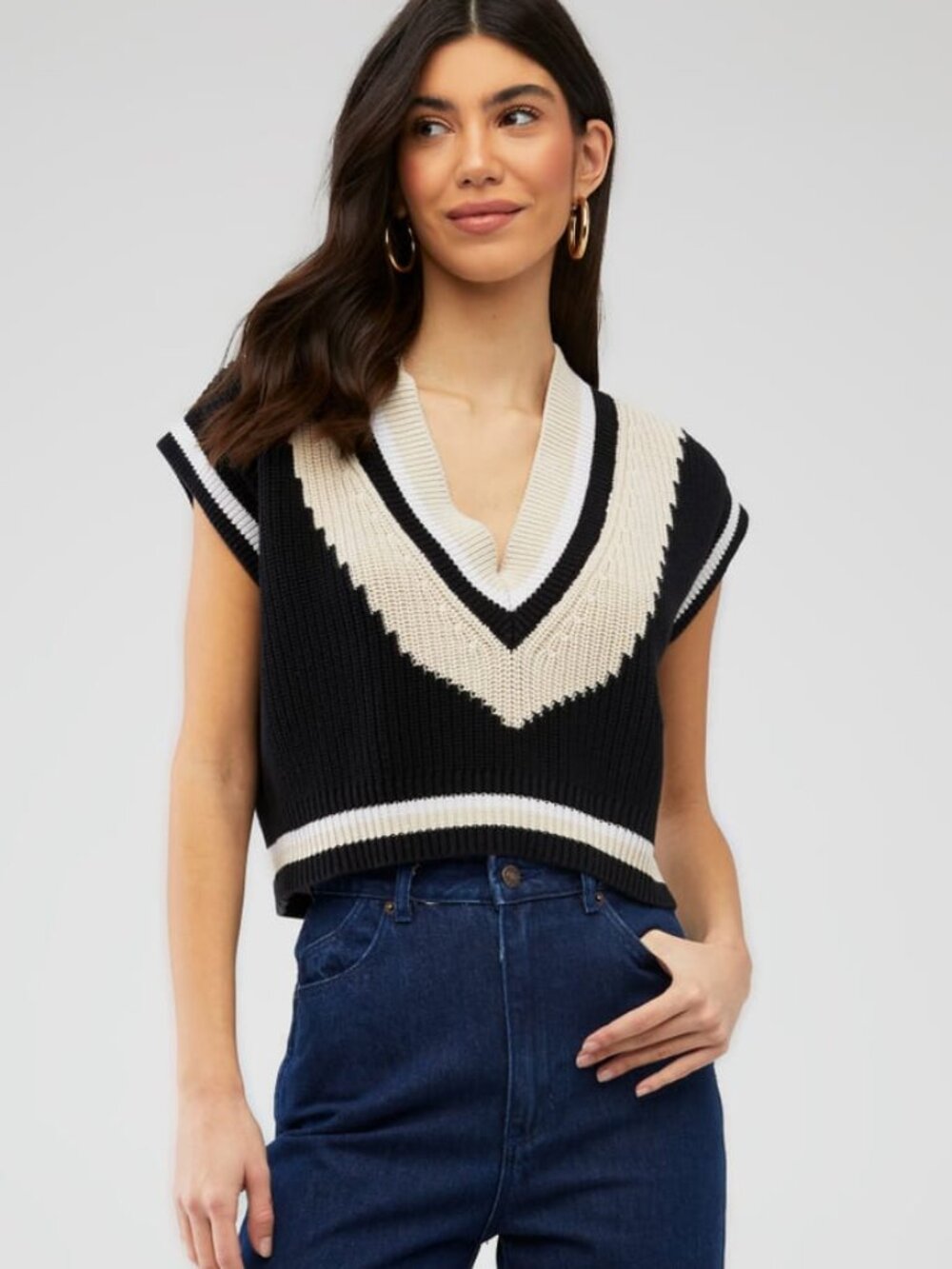 525 AMERICA varsity color block vest (S)